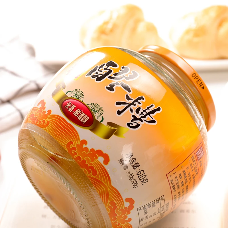 窝窝红糖醪糟米酒四川特产甜酒酿糯米酒农家自酿610g瓶装甜品商用