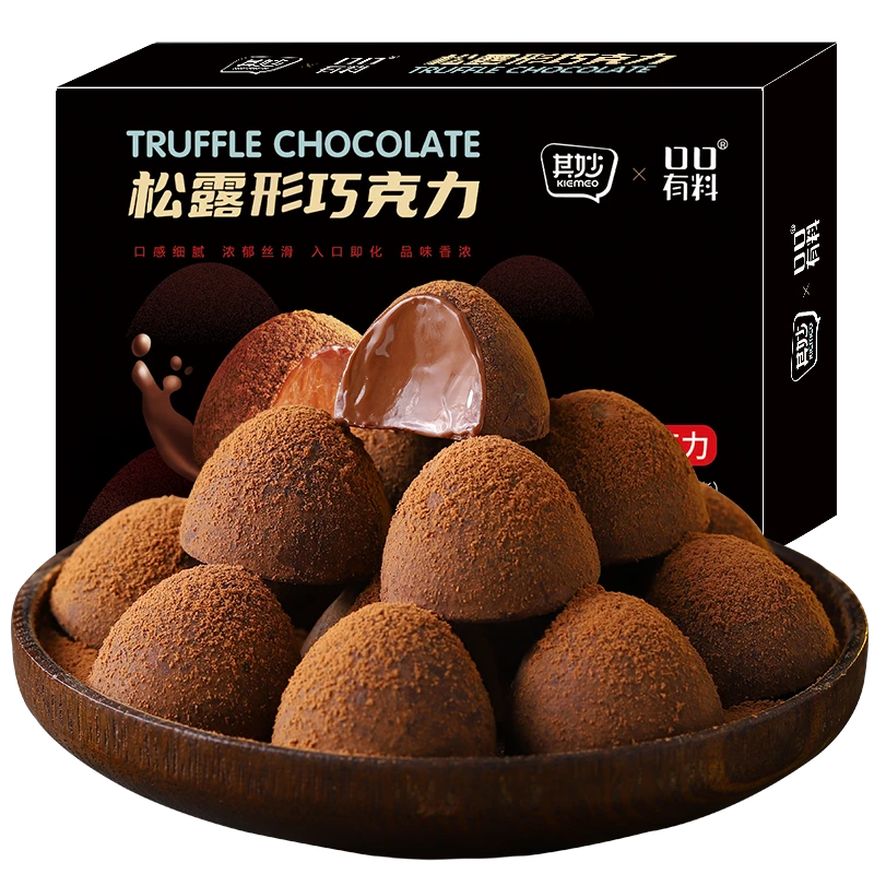 其妙口口有料松露巧克力网红休闲零食80g/盒【WMP】