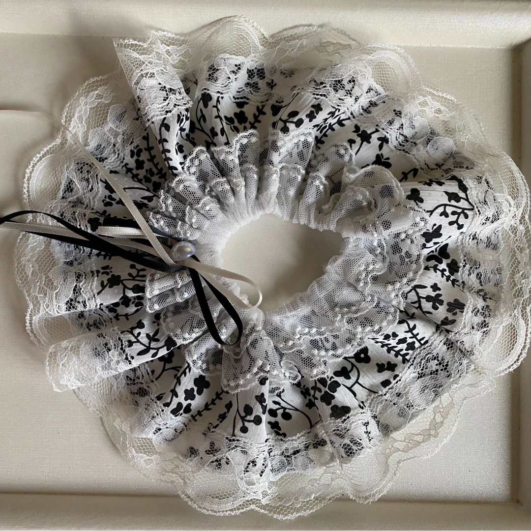 发圈气质百搭温柔优雅ins黑色