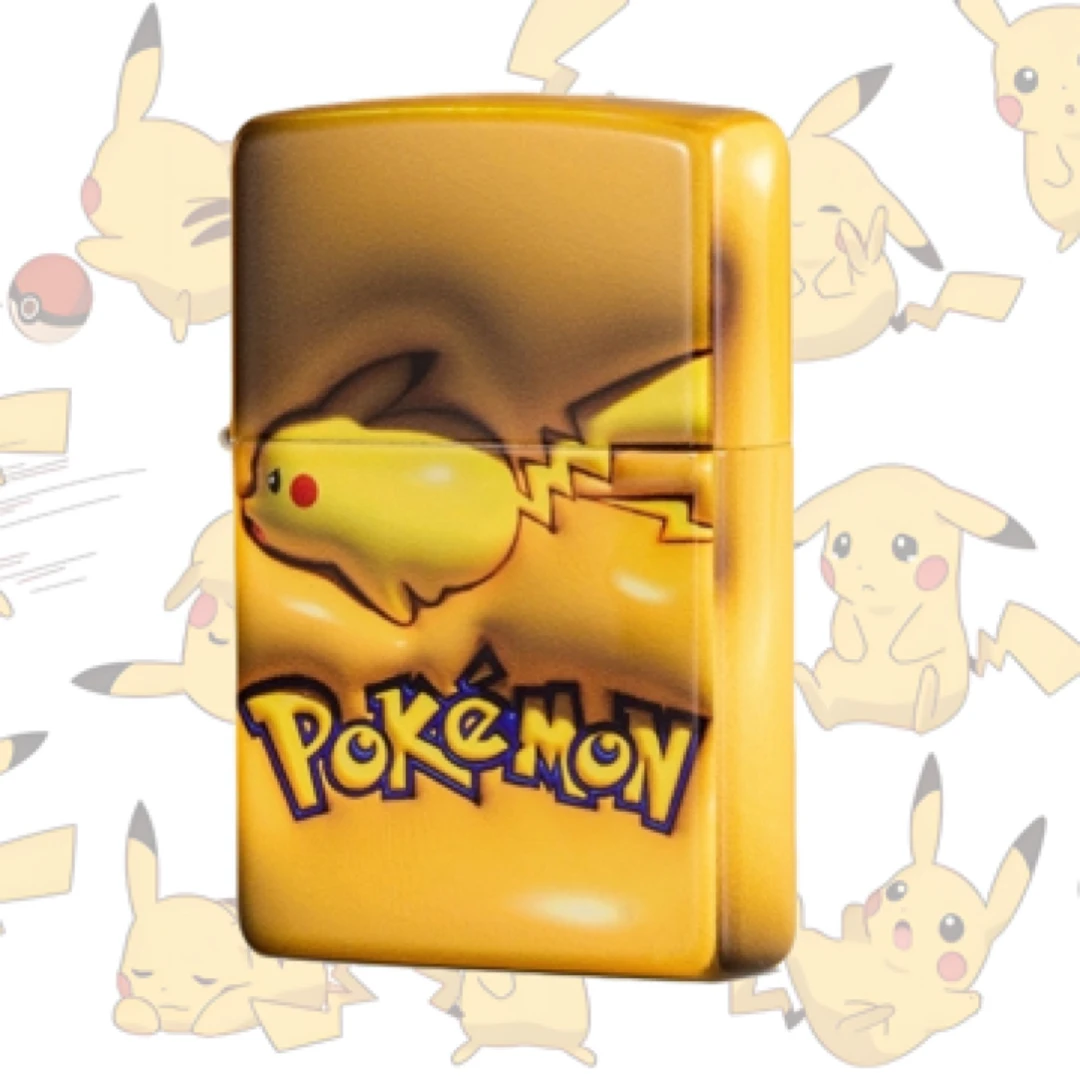 ZIPPO/之宝打火机正品皮卡丘膨胀感3D彩印礼盒装煤油送礼DYH1X1
