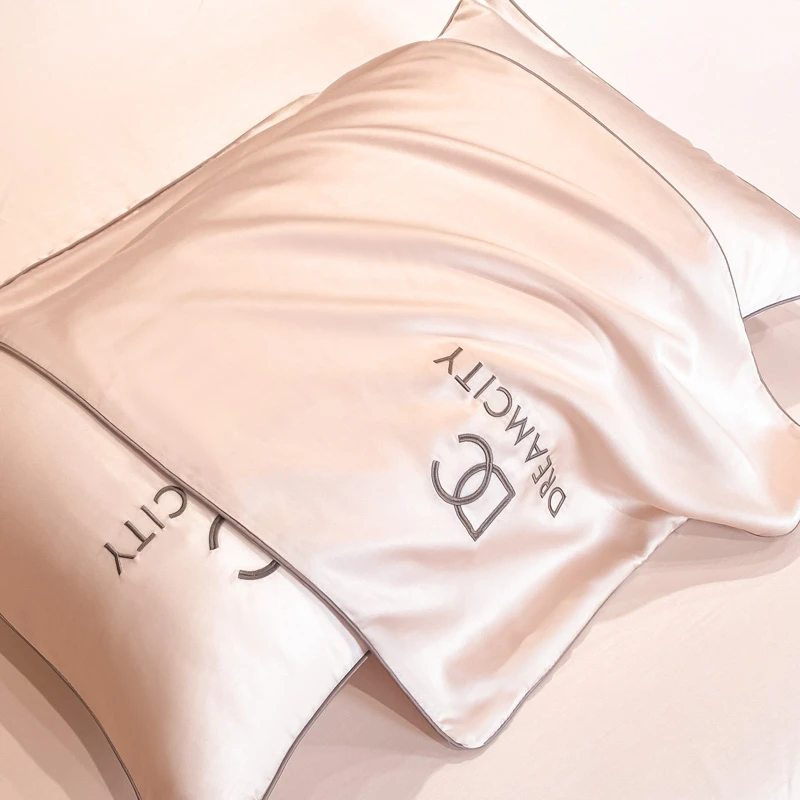 高级感冰丝枕套一对装2024年新款夏季枕头内胆套48cmx74cm枕芯套