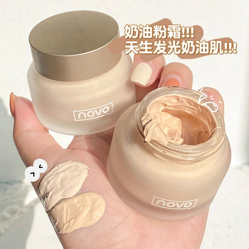 novo遮瑕粉底液持久不脱妆干皮混油皮女学生平价亲妈养肤持妆服帖