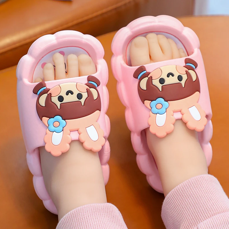 儿童拖鞋女夏季小女孩宝宝可爱公主蝴蝶结室内防滑亲子母女童凉拖