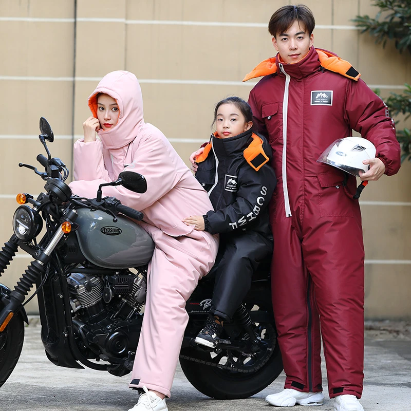 摩托车骑行服男女机车服休闲防风防水秋冬季电动车加绒加厚挡风衣