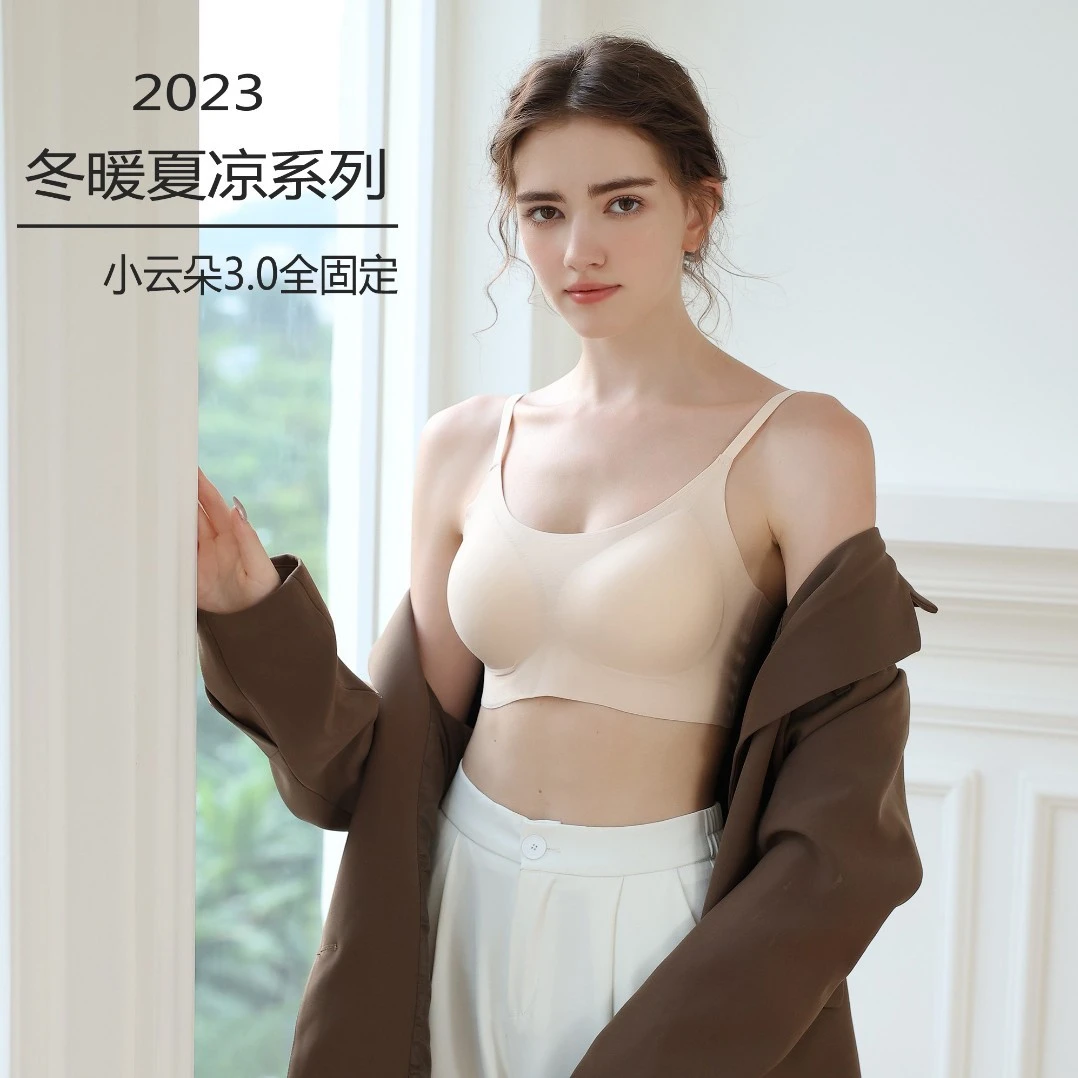 舒适bra云朵3全固定夏内衣小胸聚拢新款高档无痕收副乳防下垂文胸