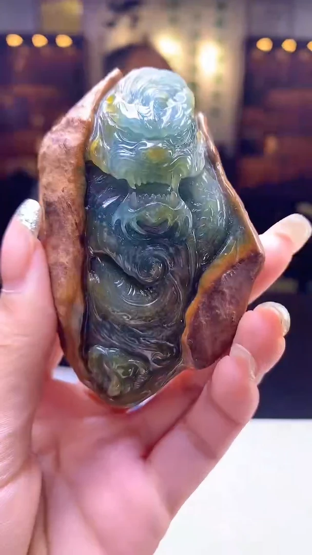 【闪购商品】定制翡翠未镶嵌1005xd-毛货挂件11