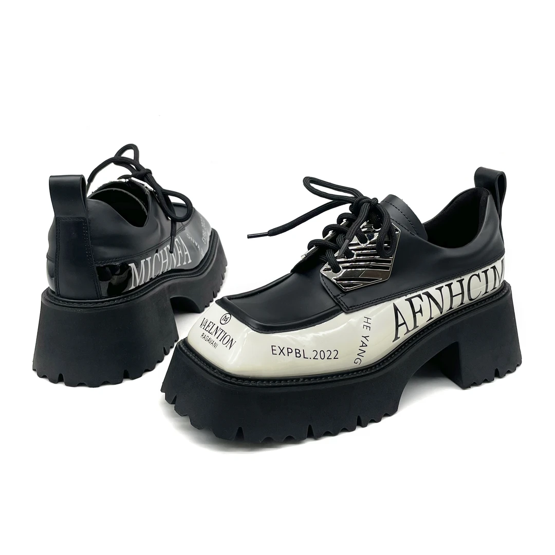 318-1美式厚底英伦风复古单鞋