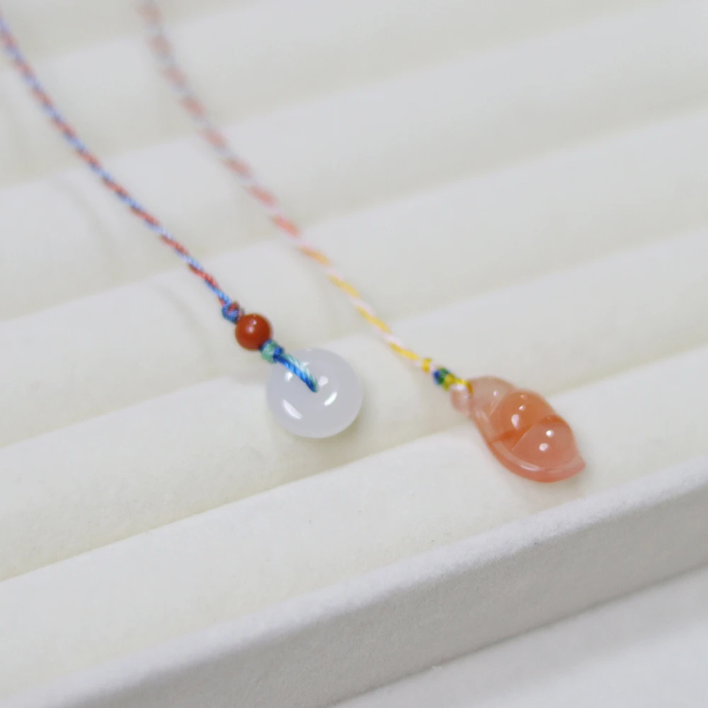 南红冰飘手机挂·四季平安配敦煌色彩绳·多样性发一·SNHE001