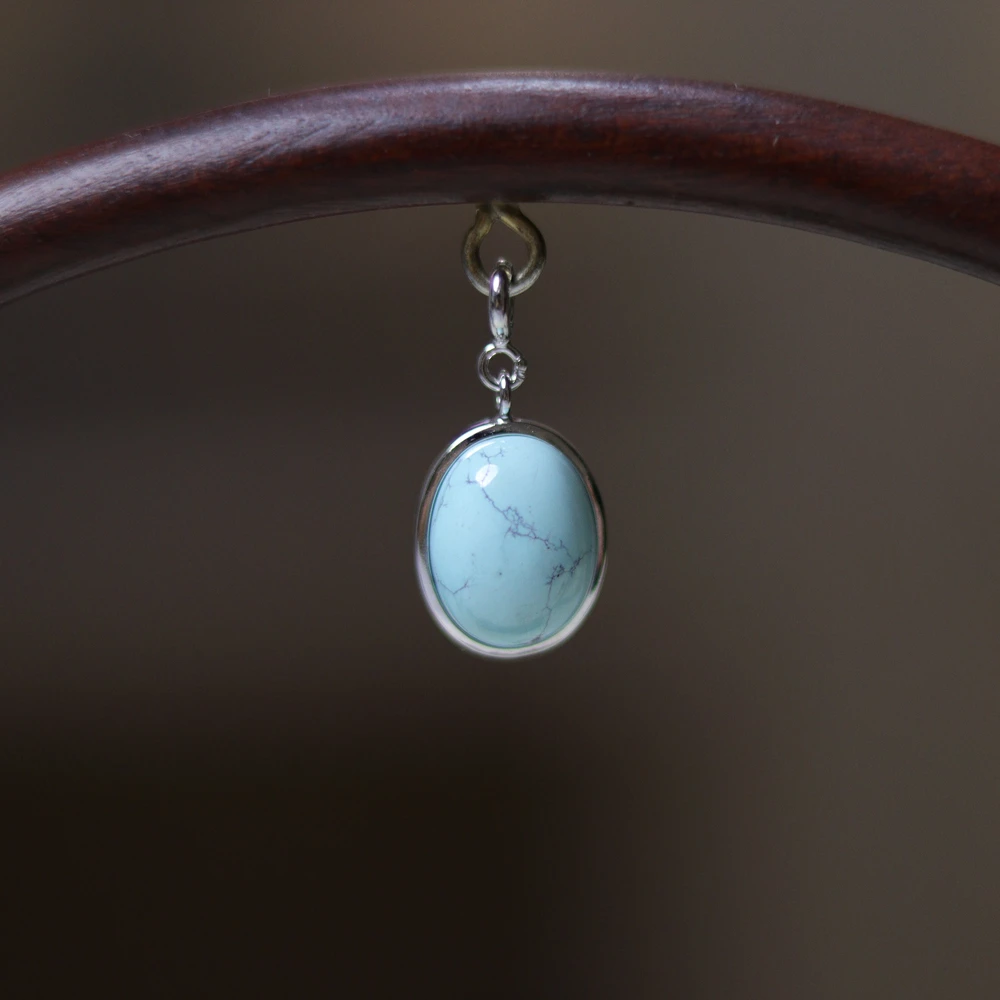 绿松石提溜·随形包镶2g+·S925银包镶·SLSD70A