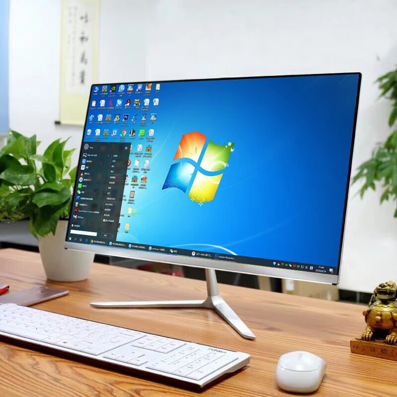 酷睿i5一体机电脑19/22/24/27英寸高性能独显台式电脑整机全套