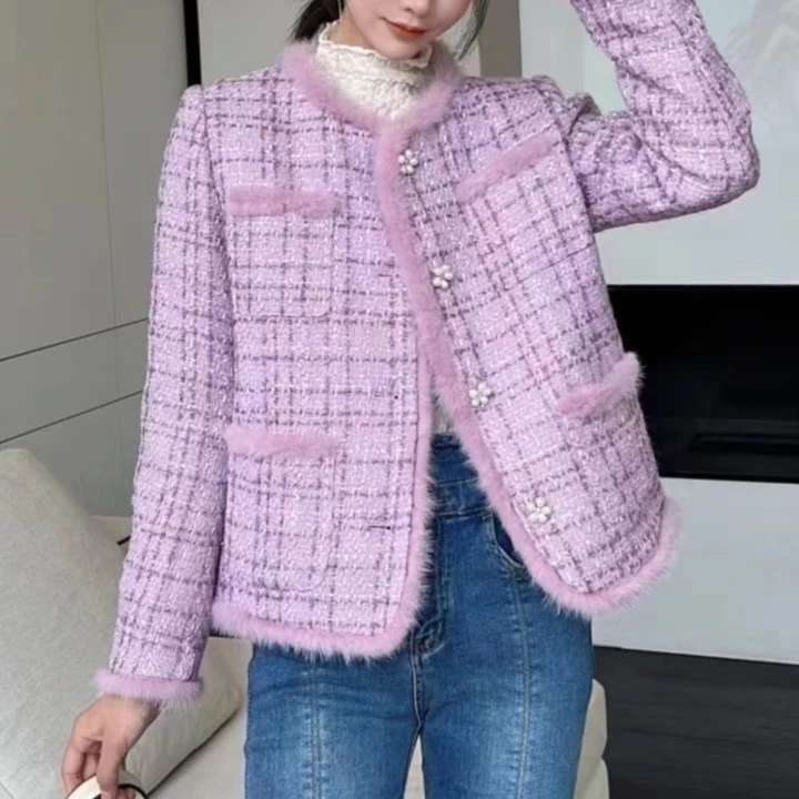 新款爆款欧货小香风外套流苏时尚百搭气质外套88588