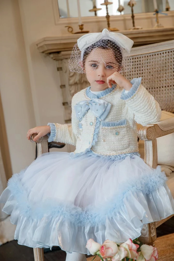 女童连衣裙儿童洋气蕾丝