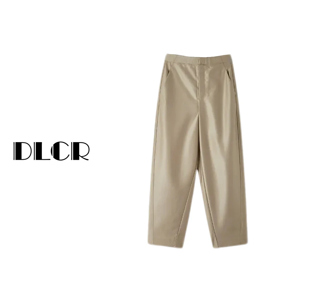 DLCR【大琳】九分镰刀裤弯刀裤春夏高级感显瘦廓形百搭透气休闲裤