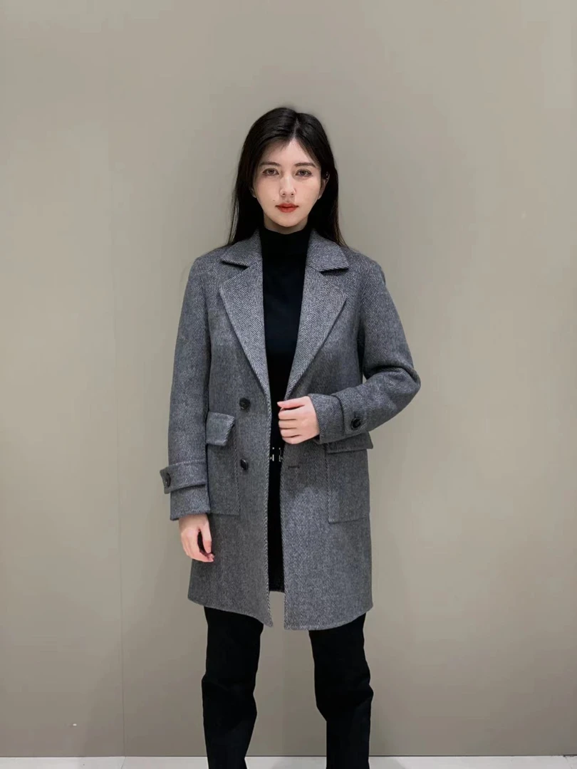 T&X/梯形2025冬季新款男士气质时尚休闲百搭中长款风衣外套（0011）