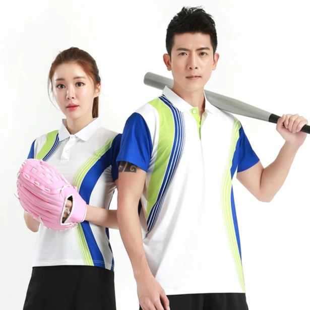 竞悦 韩版男女情侣款速干吸湿网球服羽毛球服POLO衫短袖运动服