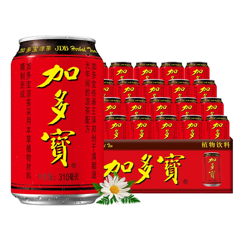 加多宝凉茶饮料310毫升草本植物饮料解暑火锅清火饮品