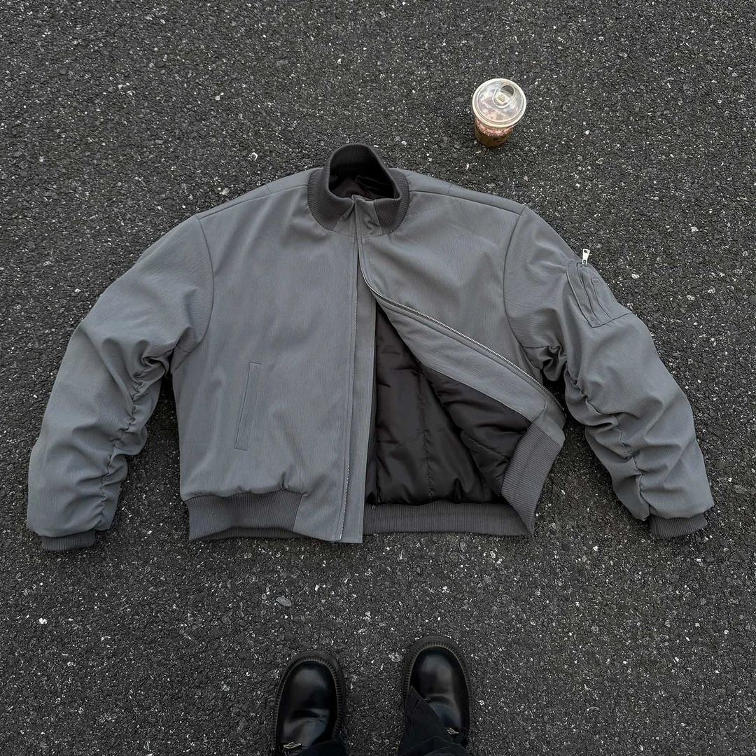 冬季cleanfit短款棉衣棉服外套男宽松休闲潮流简约小个子穿搭冬装