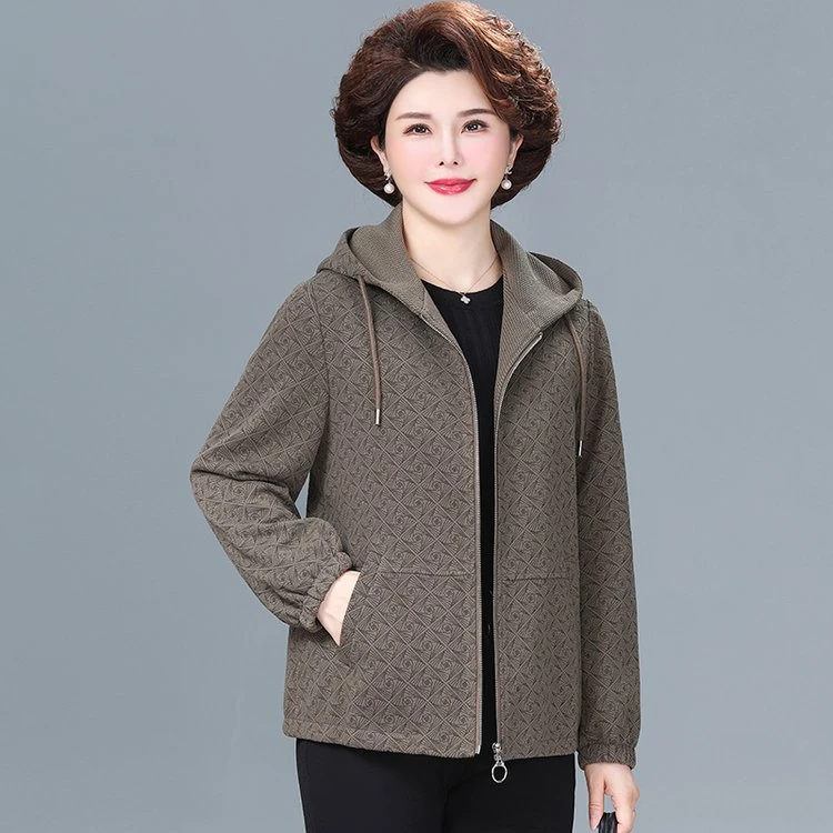 中老年女装2025年秋季洋气时尚妈妈2024秋装新款风衣外套