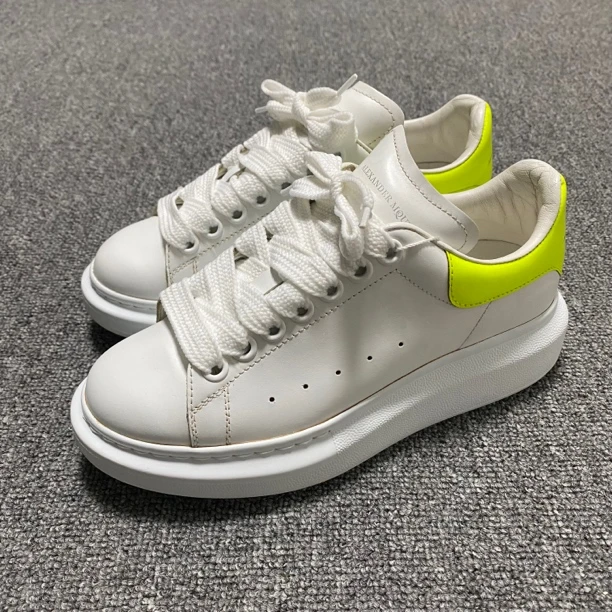 95新/36.5码/McQueen/麦昆 荧光绿尾小白鞋/BF00054