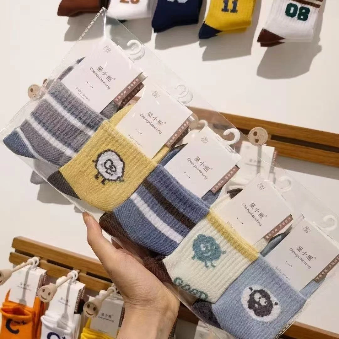 （10双装）春款男女儿童棉袜吸汗透气中筒运动潮袜