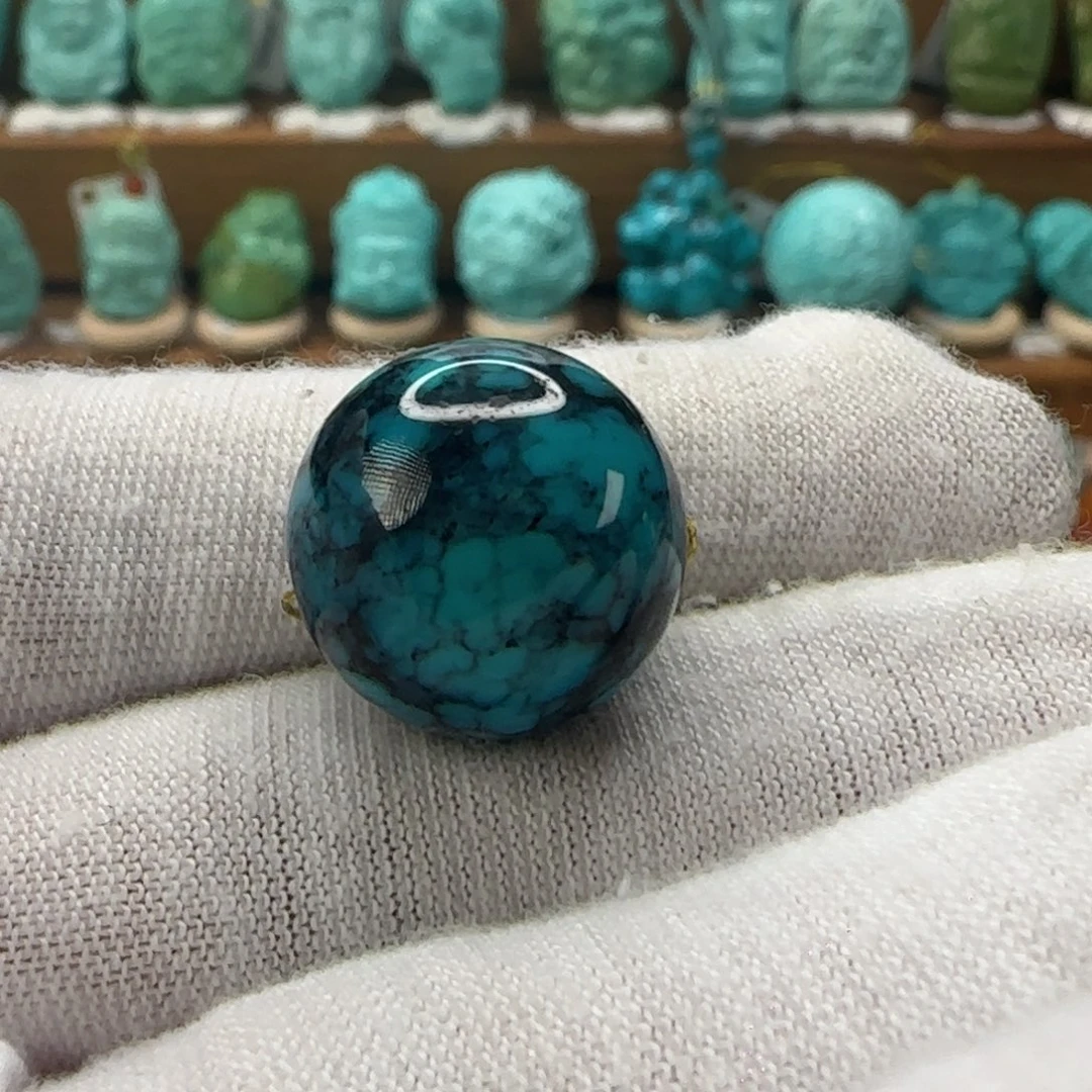 绿松石圆珠16mm未镶嵌