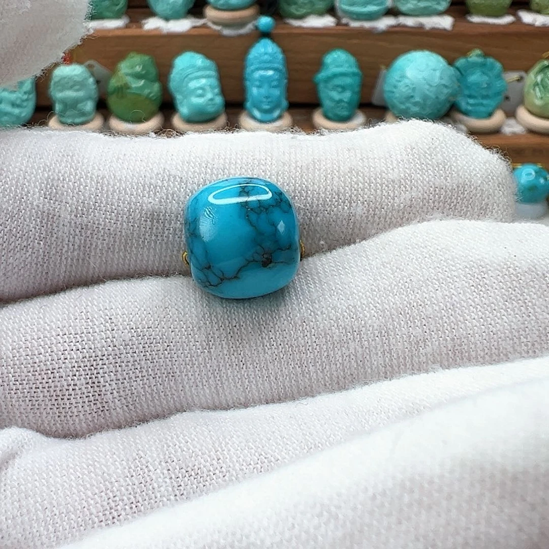 绿松石老型珠12mm未镶嵌