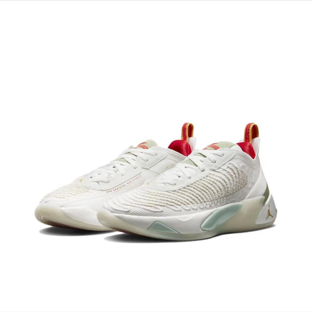 Jordan Luka 1东契奇 减震防滑 低帮篮球鞋 白色 男款 FD4689-100