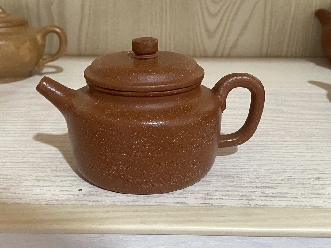 宜兴紫砂纯原矿无添加红降坡德钟莲子壶紫砂壶纯手工