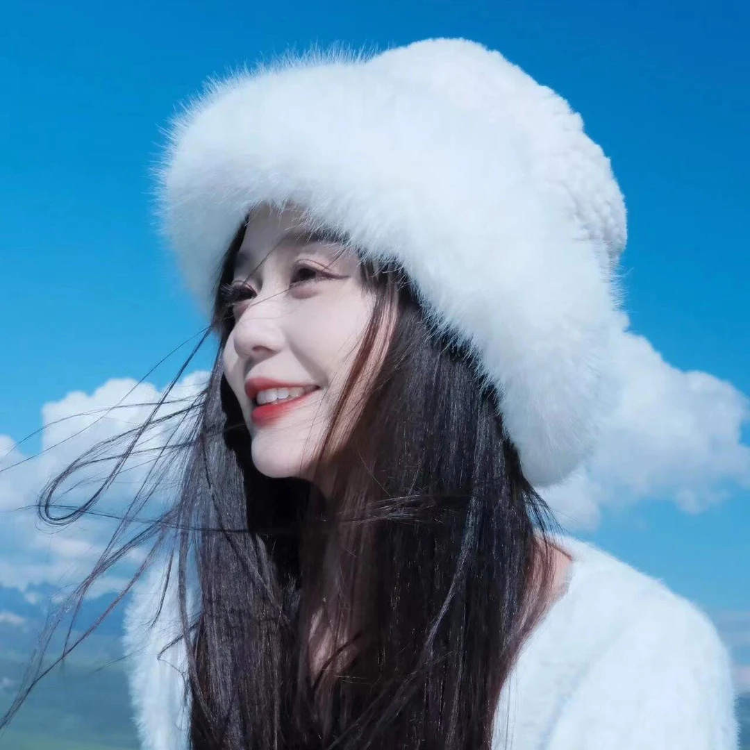 雪地帽子女冬季加厚保暖雷锋帽毛绒护耳帽针织防寒东北长白山滑雪