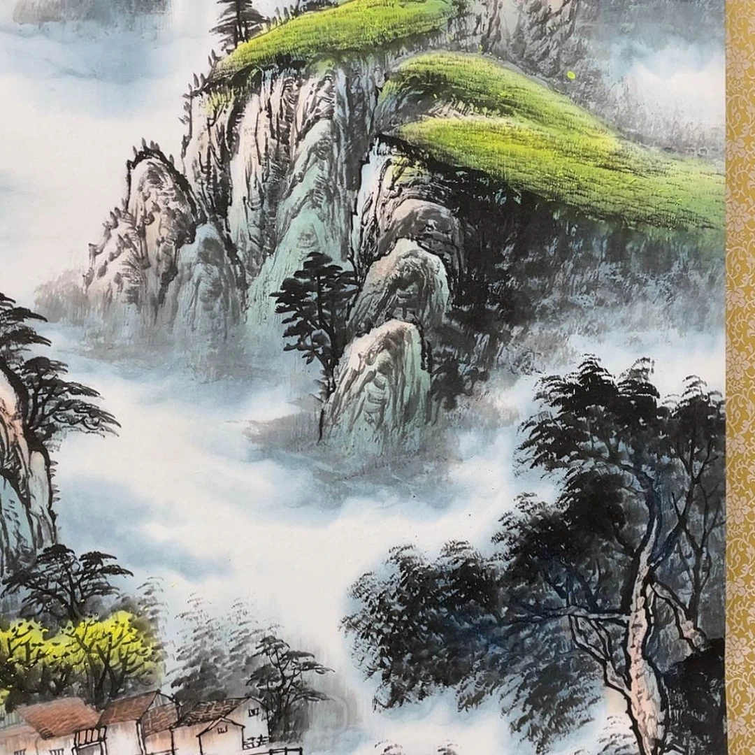 【闪购商品】绘画认证原创山水画带证书限购一单多拍无效！