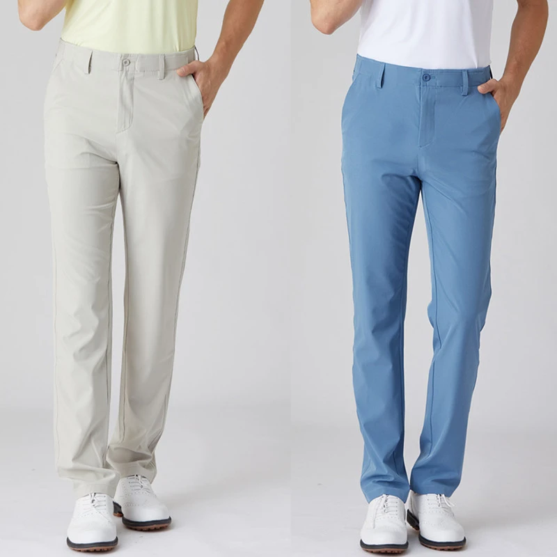 Azureway高尔夫薄款男士长裤松紧腰夏季速干弹力裤子GOLF运动球服