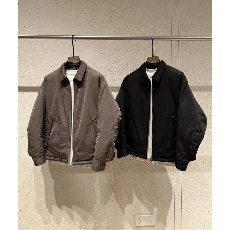 冬季老钱风纯色简约cleanfit品质90新标白鸭绒羽绒服羽绒服男