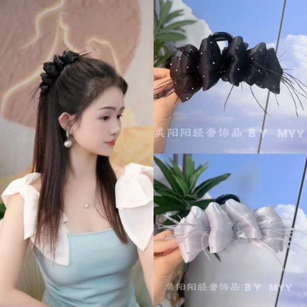 带钻羽毛云朵泡泡抓夹
