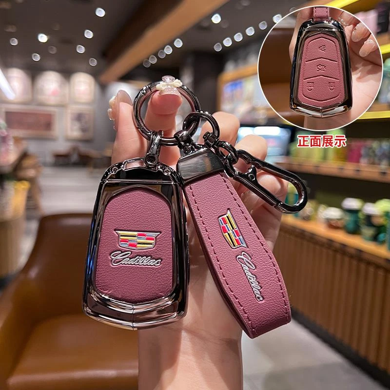适用凯迪拉克钥匙套xt5 xt4 xt5 xts ct6 xt6车包壳扣男女高级感