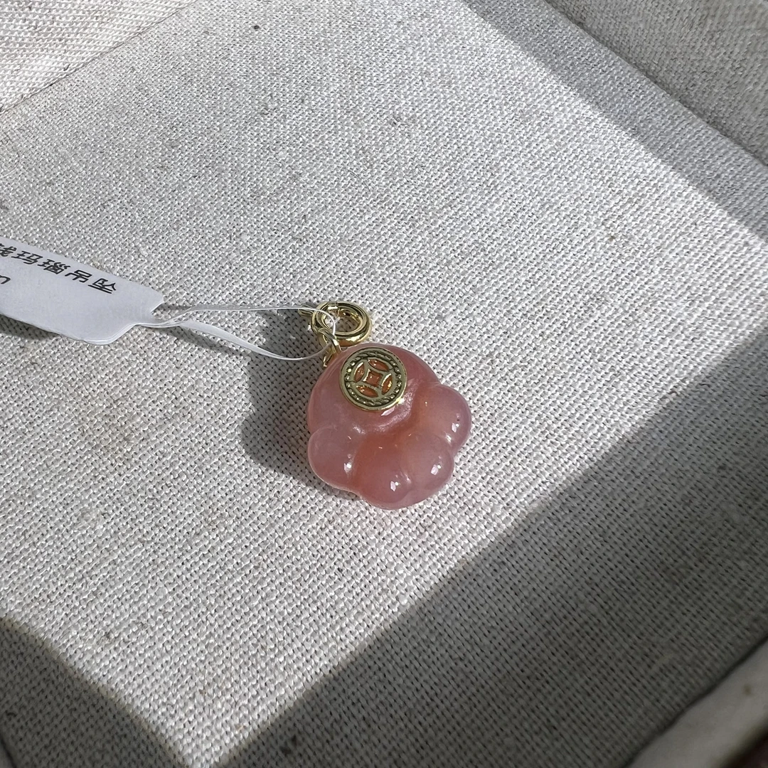 《掌上有钱》天然玛瑙吊坠小滴溜简约气质百搭轻奢时尚