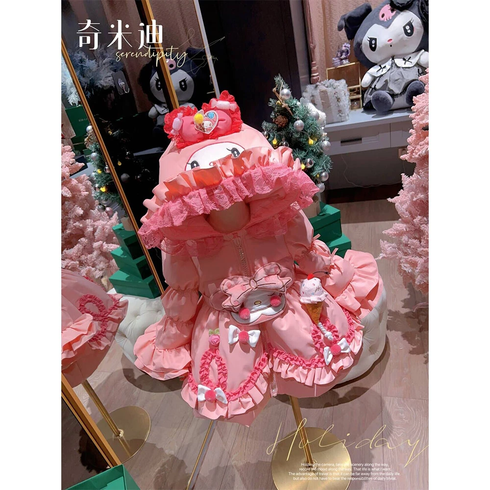 现货【美乐蒂】奇米迪女童保暖羽绒服2023冬季女宝羽绒外套48220