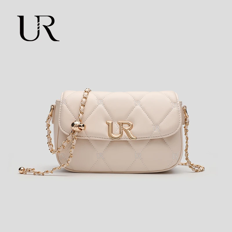 UR夏季菱格小金球链条包高级质感小众通勤斜挎单肩包