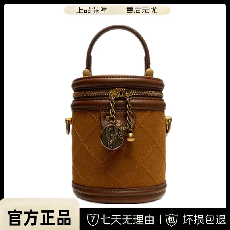 JANITINO/佳妮蒂诺轻奢风发财桶斜挎手提包女288磨砂