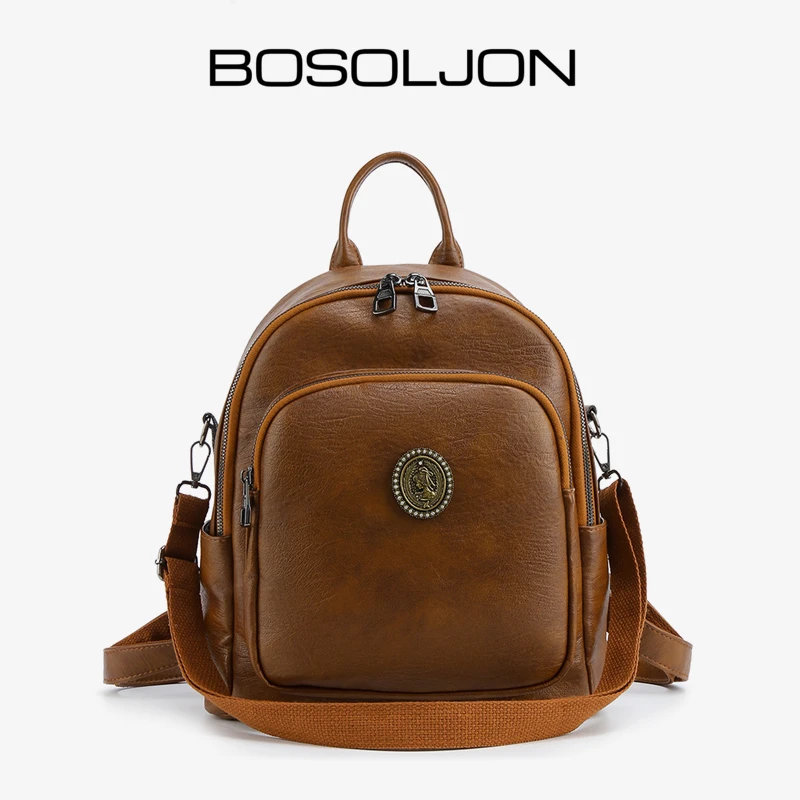 双肩包大容量双背包时尚休闲百搭女士复古潮流包包