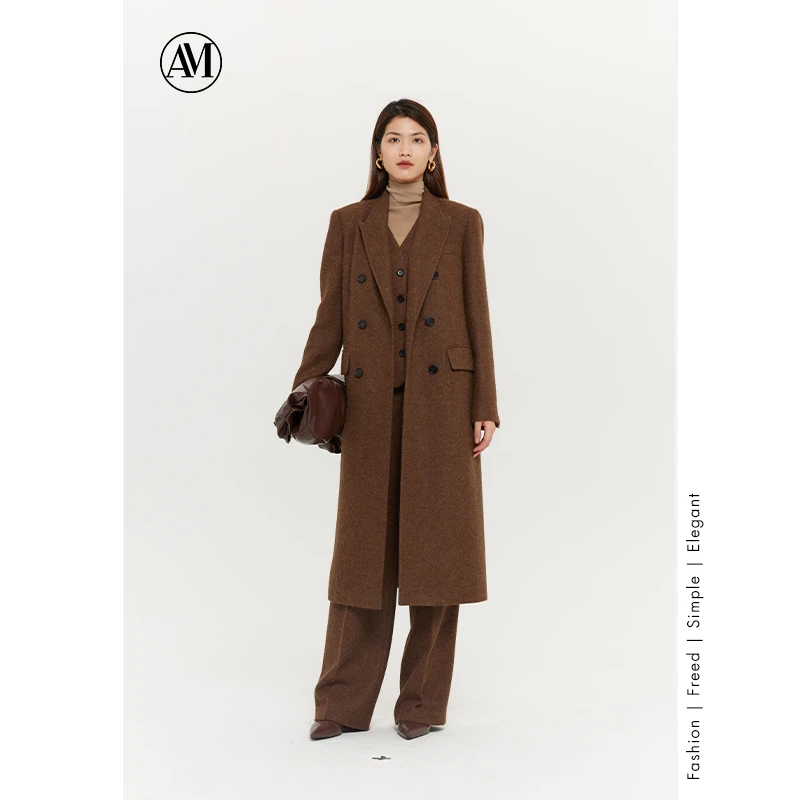AM WEEKEND冬季新款美拉德高级感复古大衣NDD002500