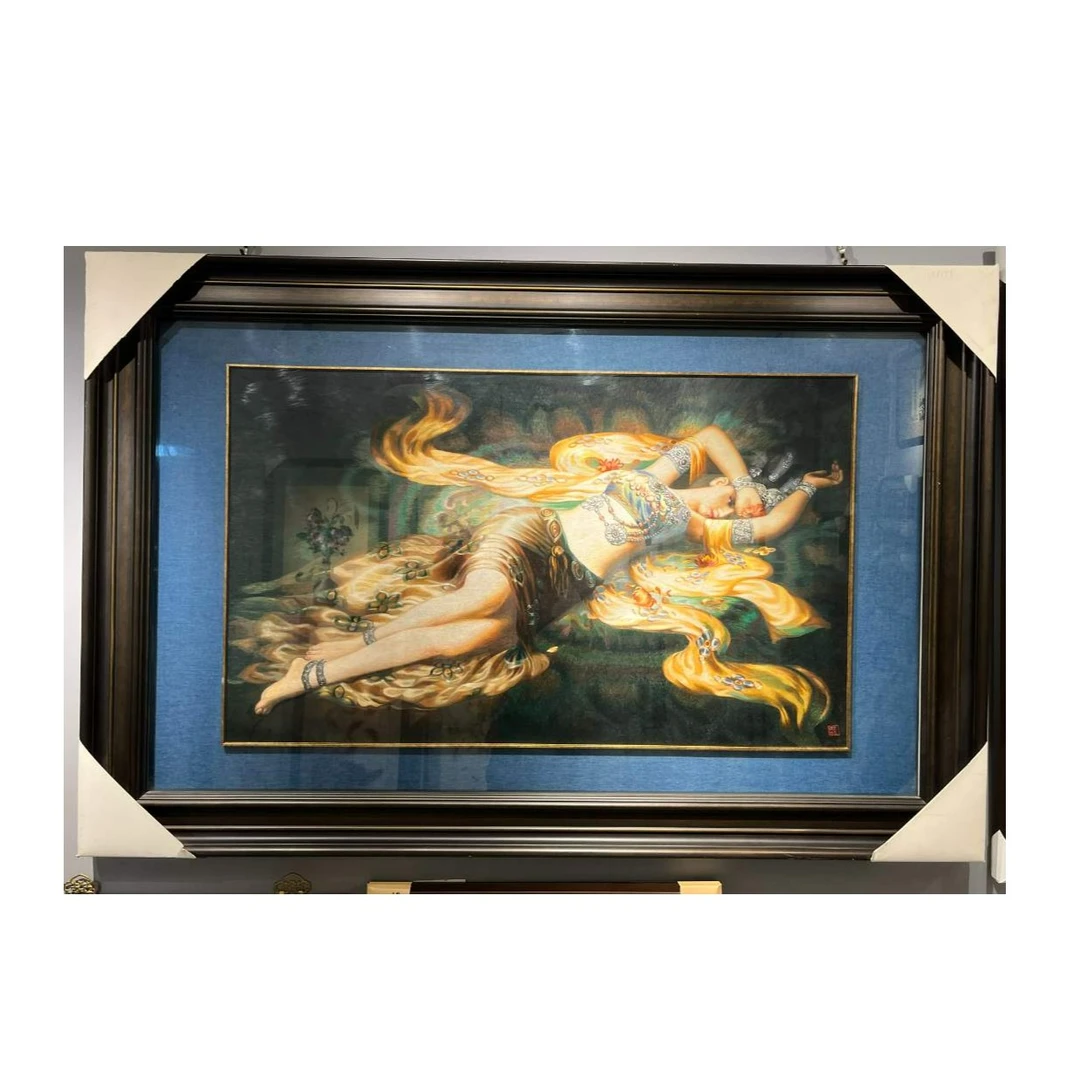 《飞天系列》 徐老师亲工款作品中式 满工绣苏绣作品人物刺绣