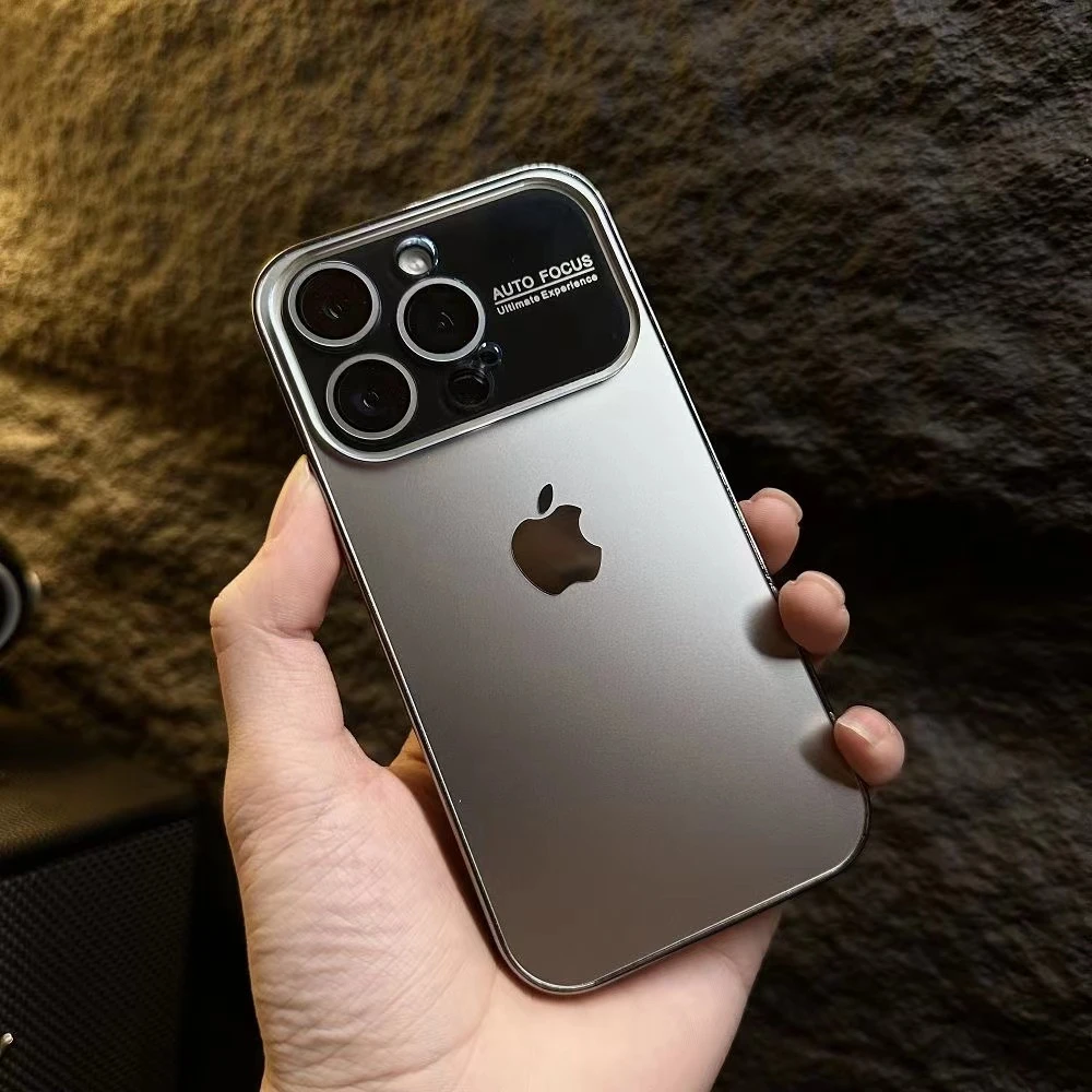 原机磨砂苹果15promax手机壳大视窗iphone14防摔13/12高级感11pro