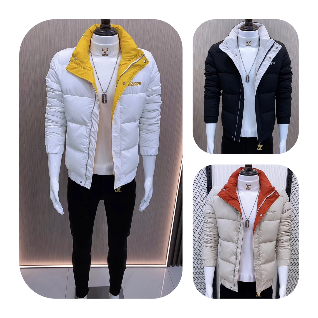 棉服休闲短款冬季时尚潮流修身男士帅气百搭韩版加厚保暖立领棉衣