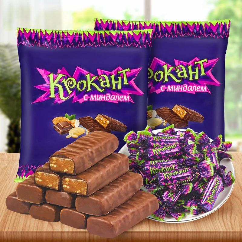 俄罗斯进口紫皮糖 正品kdv原装巧克力糖果网红推荐小吃零食品年货