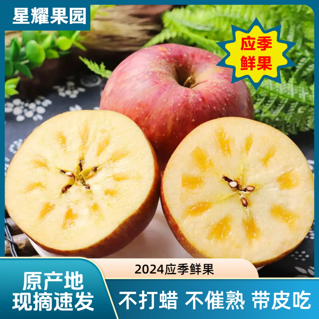 (大果)应季/当季昭通丑苹果农家果园现摘速发高原糖心苹果