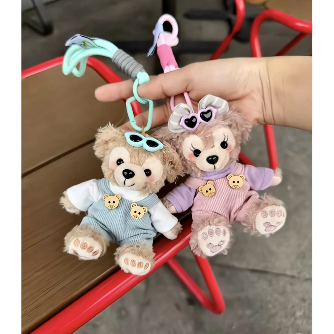 可爱小熊车挂件汽车钥匙扣装饰车载后视镜挂饰公仔送女生生日礼物