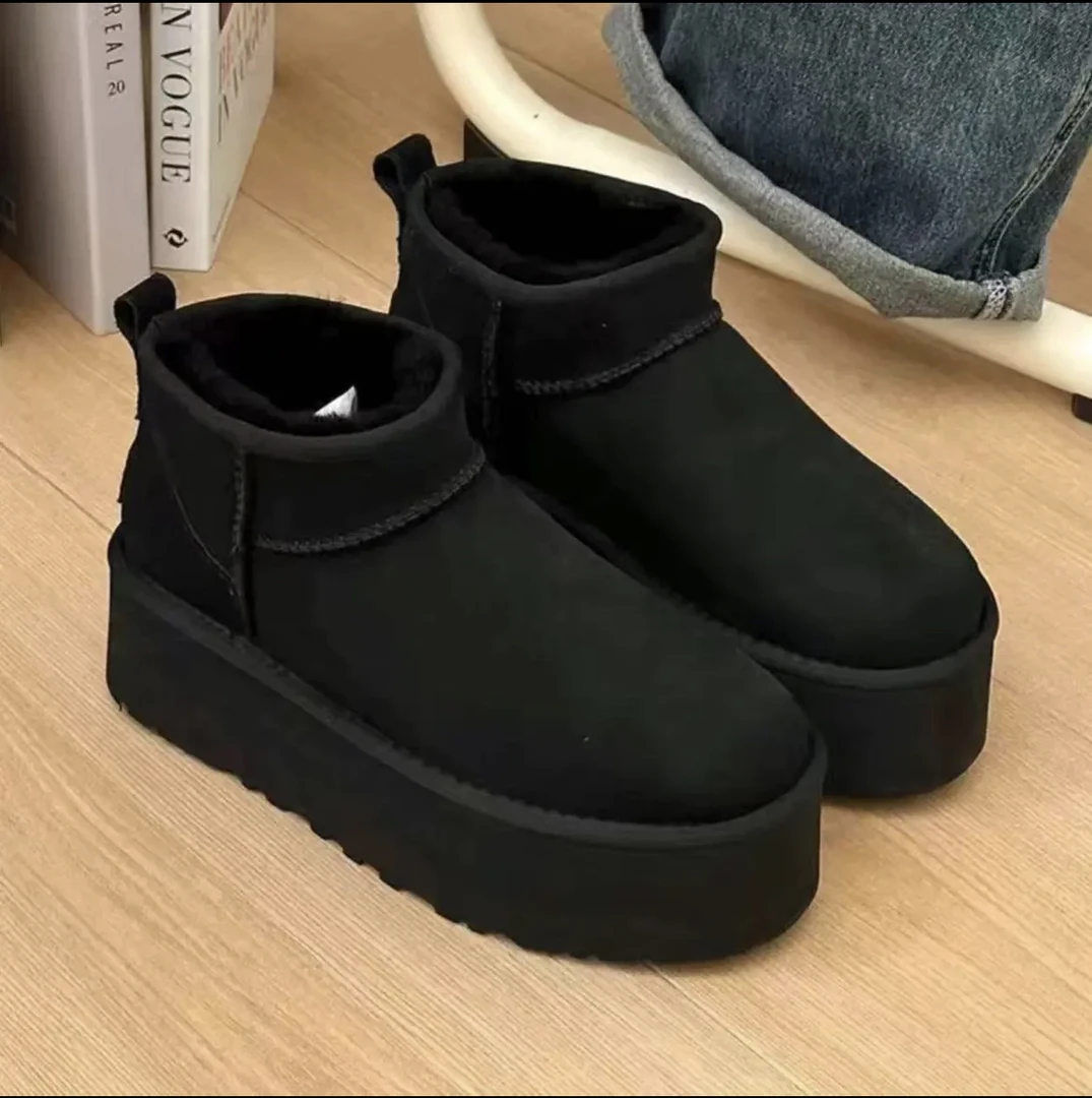 YEER·SHOP  真真款冬季保暖加厚百搭时尚雪地靴