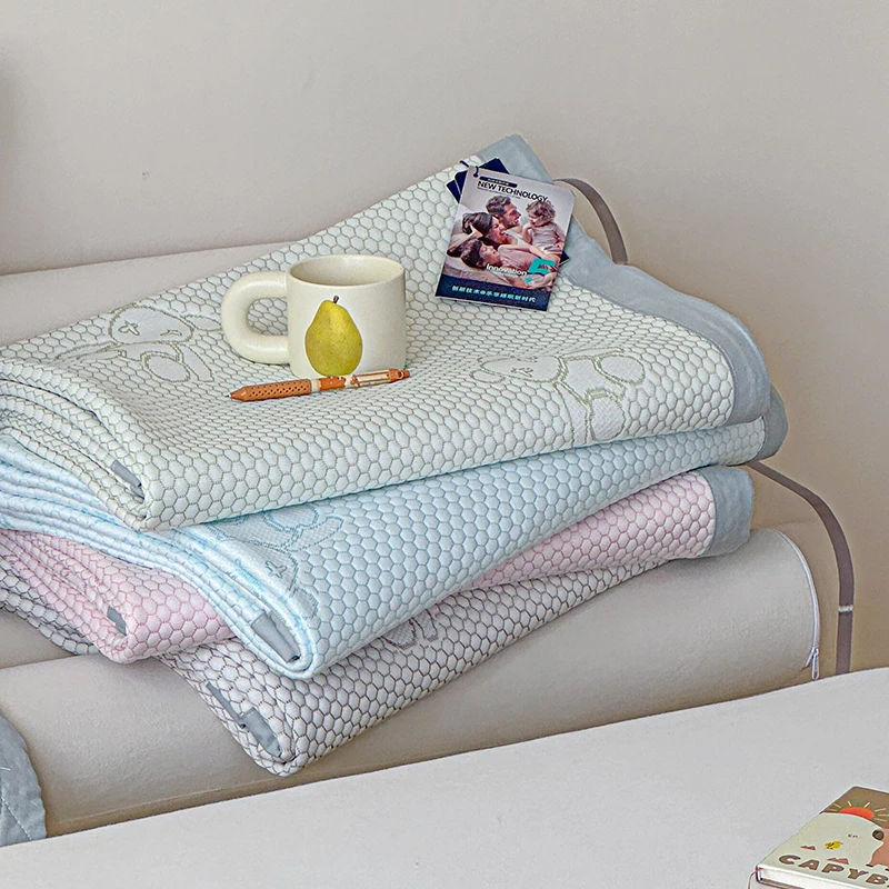 新款凉感豆豆纯色凉席纯色简约款家用大床软凉席夏季床品家用软席