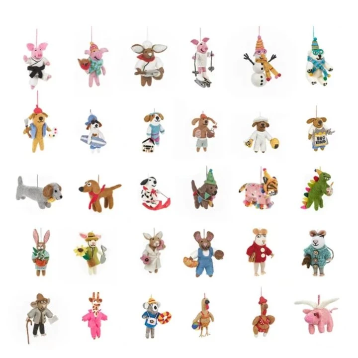 【赵露思、周雨彤同款】英国纯手工羊毛毡小动物包包挂件