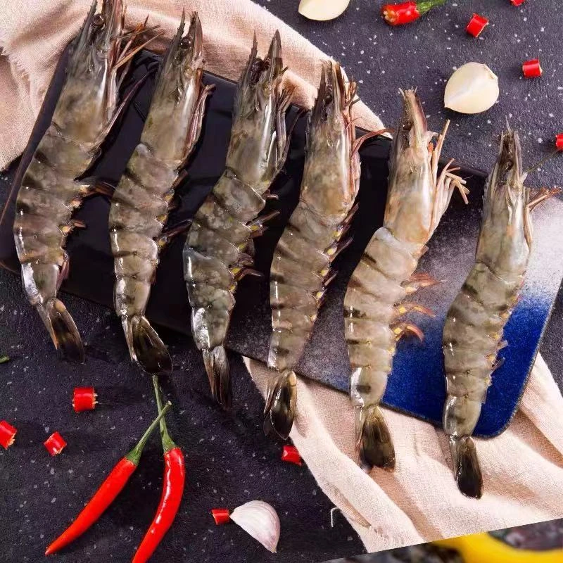 连云港发货 鲜活速冻黑虎虾斑节虾20-30规格 3斤/盒 到手35只左右